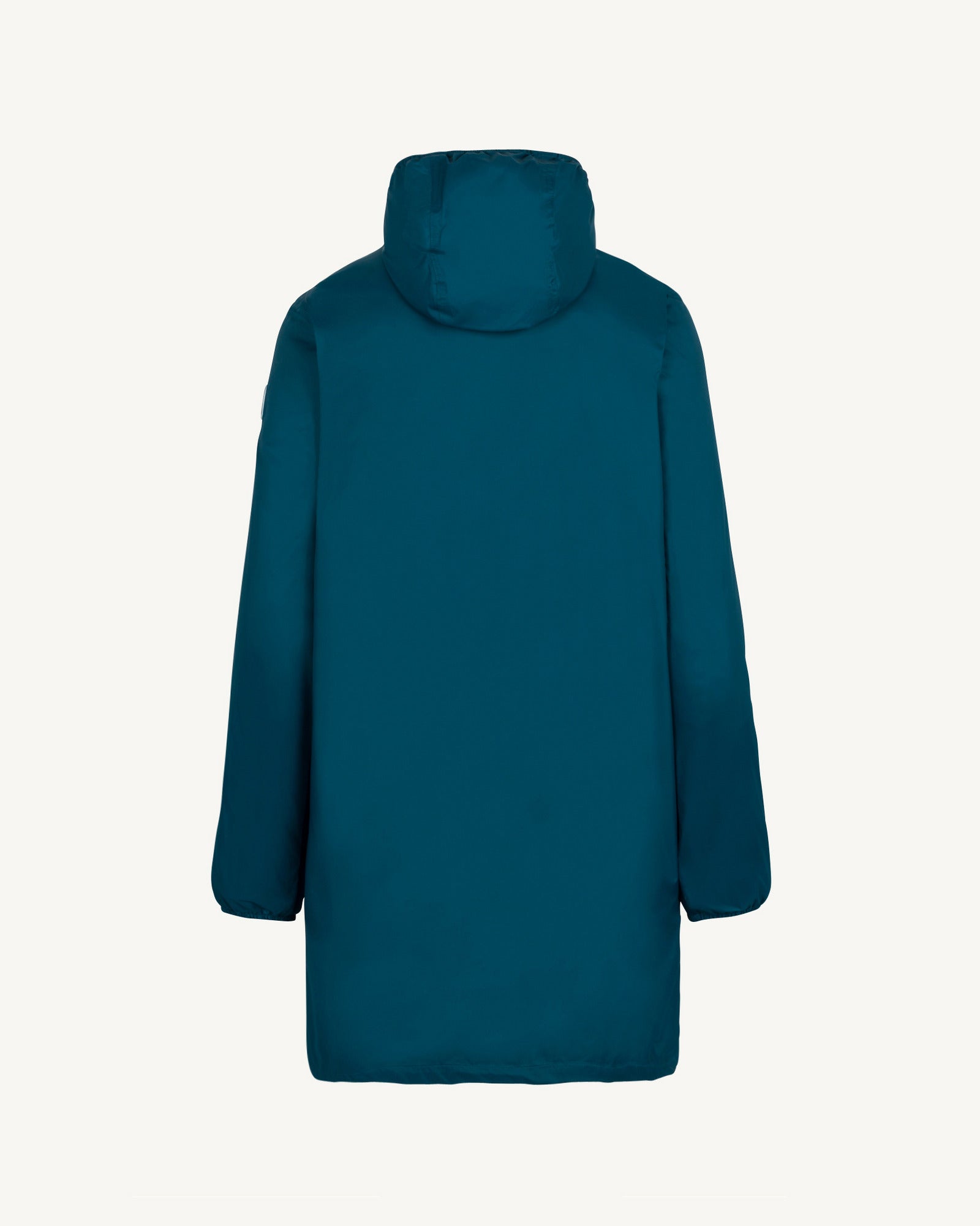 Imperméable long à capuche paquetable Bleu métal Oban
