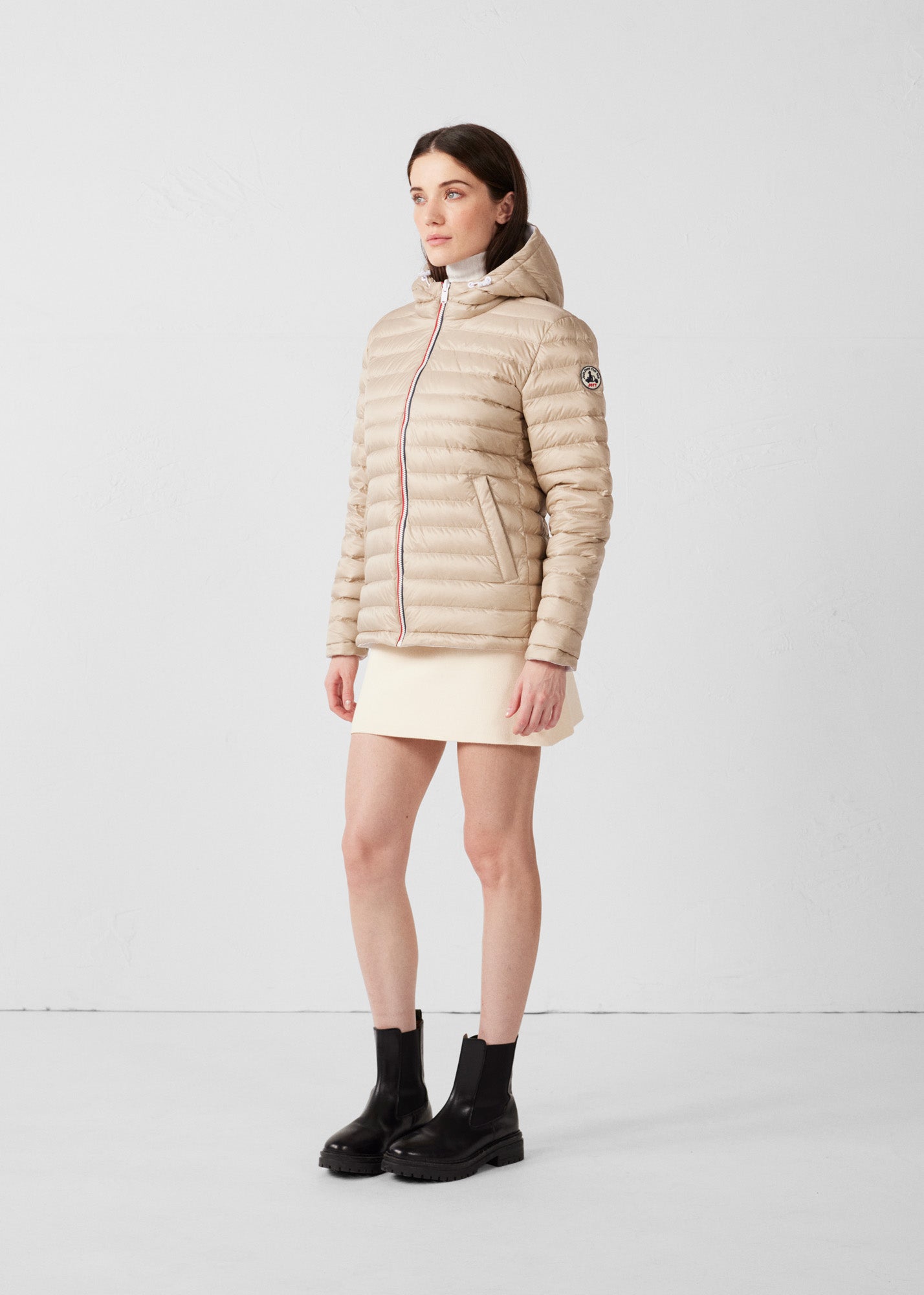 Doudoune réversible Blanc/Beige Bergame