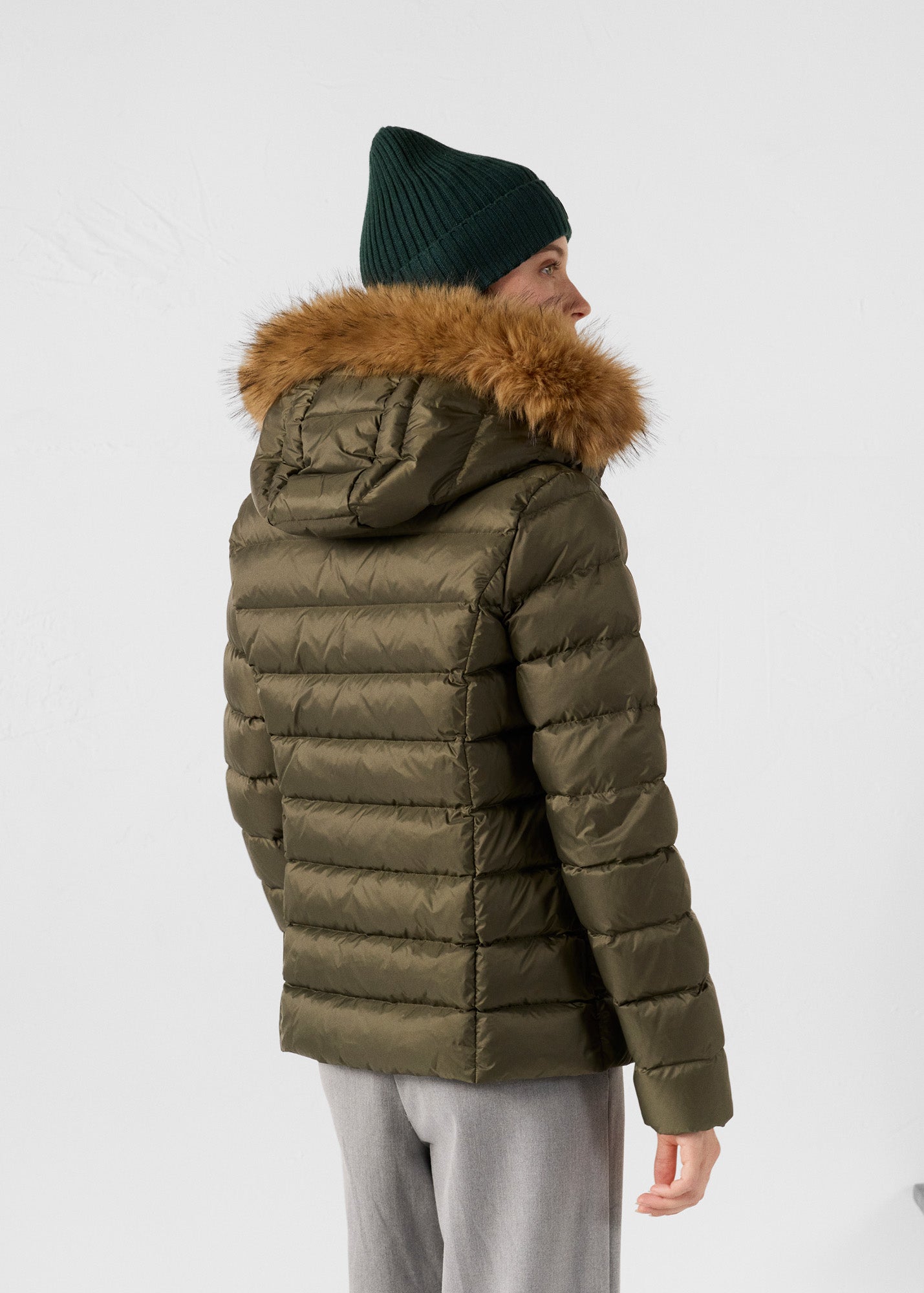 Doudoune à capuche Grand Froid Army Luxe
