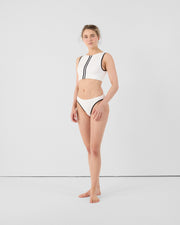 Bas de maillot de bain en néoprène Blanc Jisoo bottom
