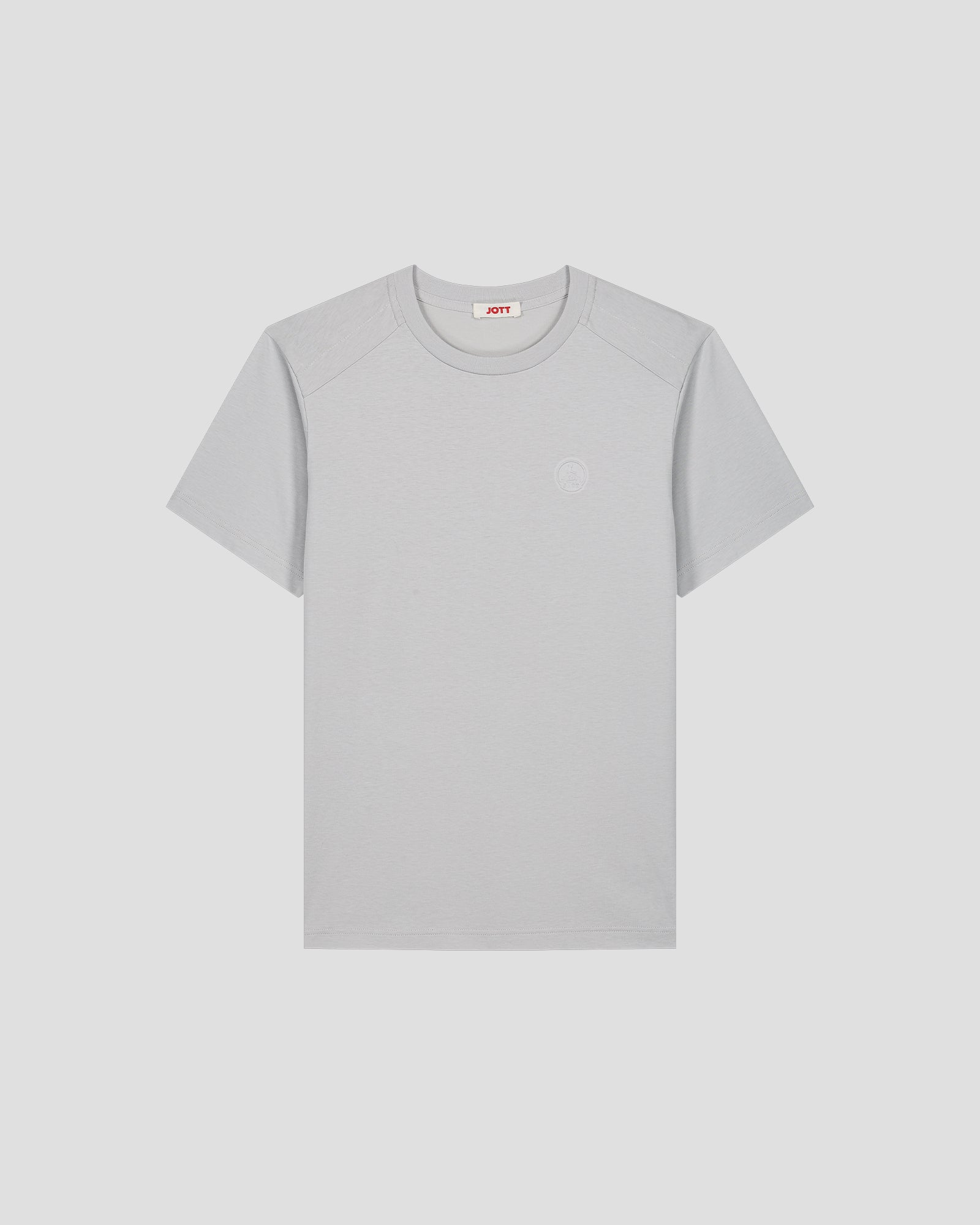 T-shirt col rond en coton Gris glace Espar