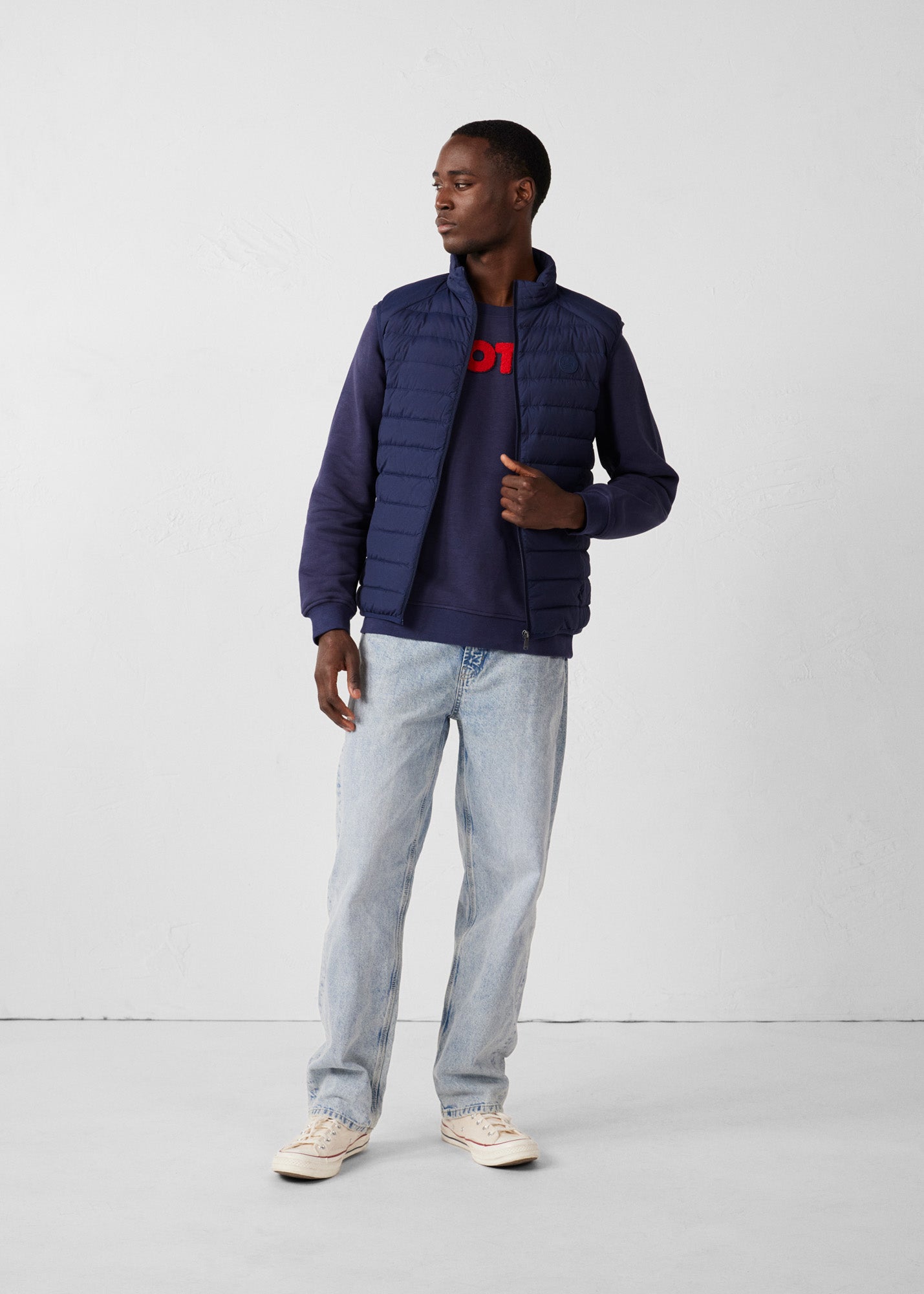 Doudoune sans manches stretch Marine Arafo