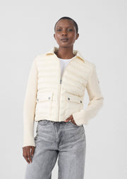 Doudoune bi-matière Naturel Calista