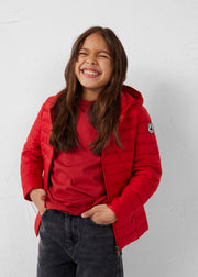 Doudoune légère à capuche enfant Rouge carmin Carla