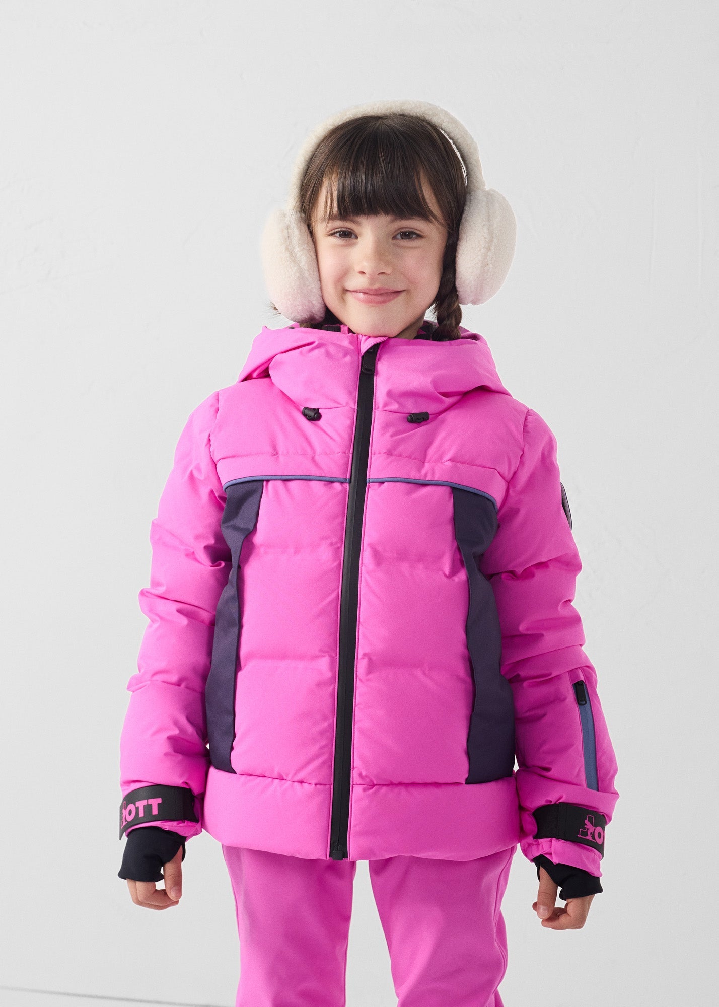 Doudoune ski enfant Grand froid Rose électrique Cembros