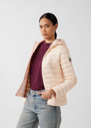 Doudoune légère à capuche Salty nude Cloe