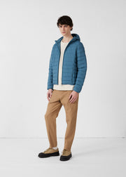 Doudoune légère stretch à capuche Encre de mer Frantz