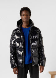 Doudoune à capuche Grand Froid Noir Java laquée