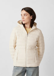 Doudoune à capuche stretch légère Naturel Salma