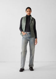 Doudoune légère sans manches Vert sauge Seda