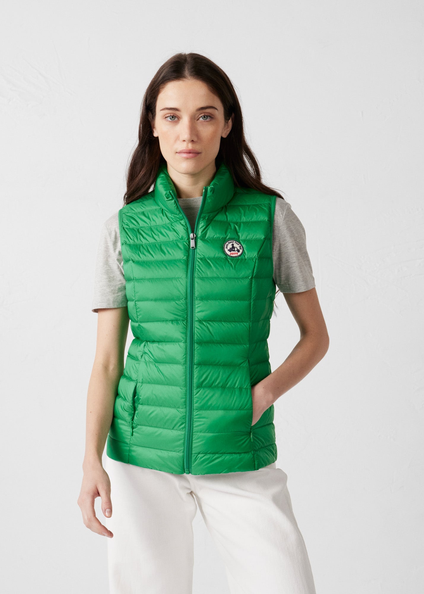 Doudoune légère sans manches Vert tropical Seda