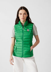 Doudoune légère sans manches Vert tropical Seda
