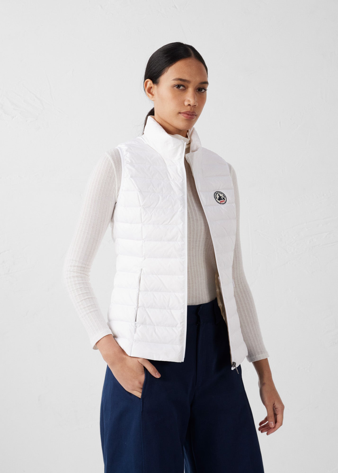 Doudoune légère sans manches Blanc Seda