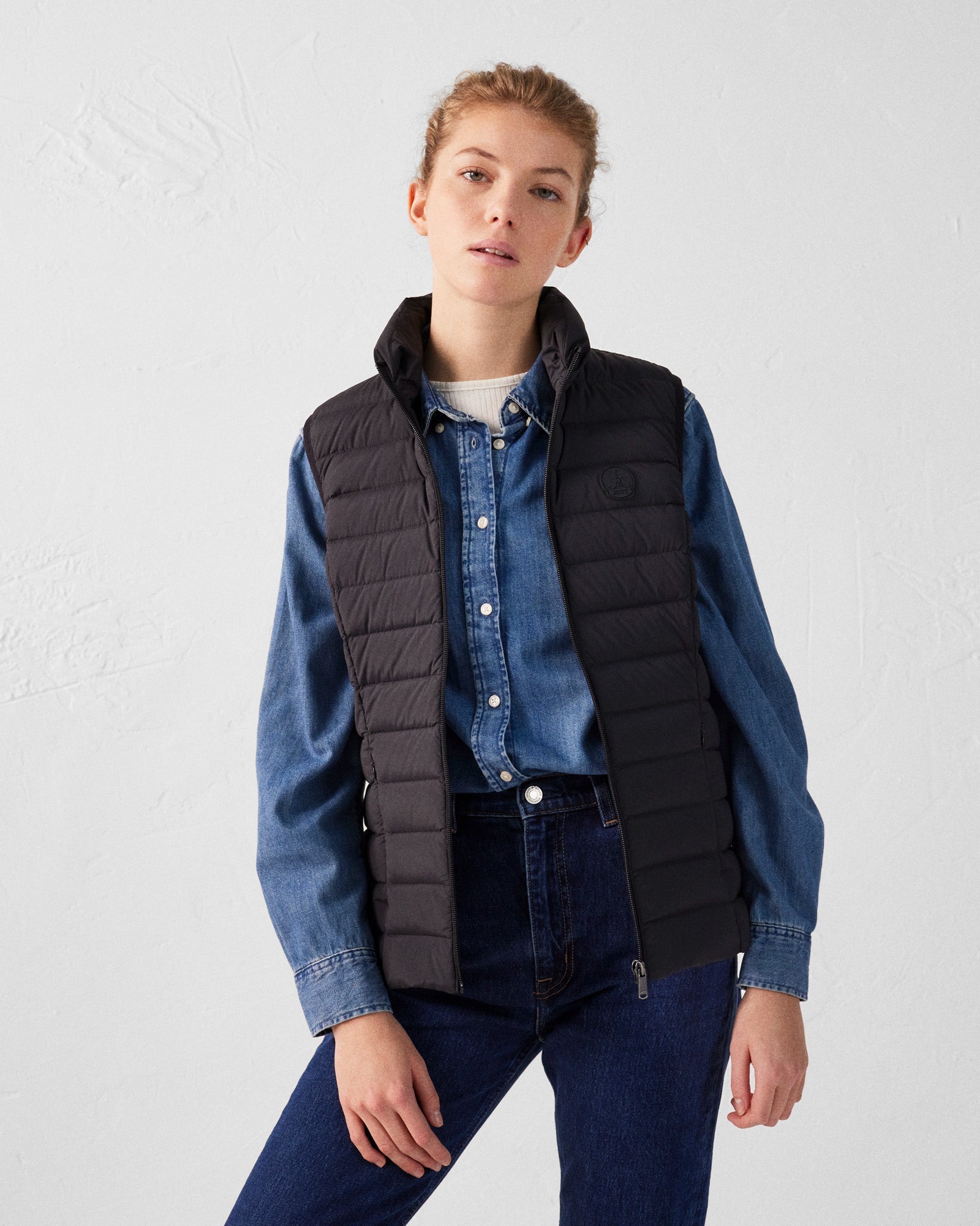 Doudoune sans manches stretch Noir Grenada