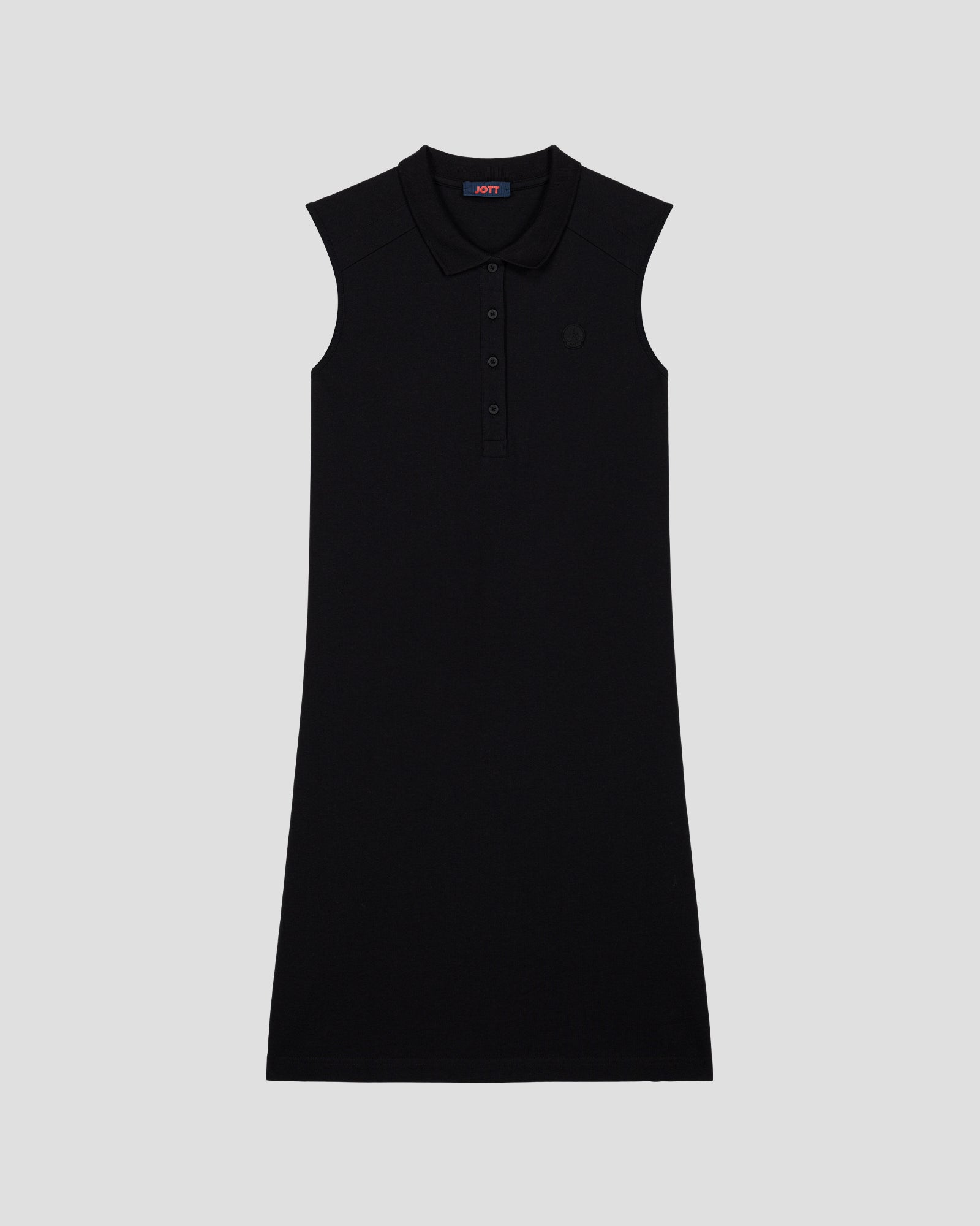 Robe polo sans manches Noir Tanger