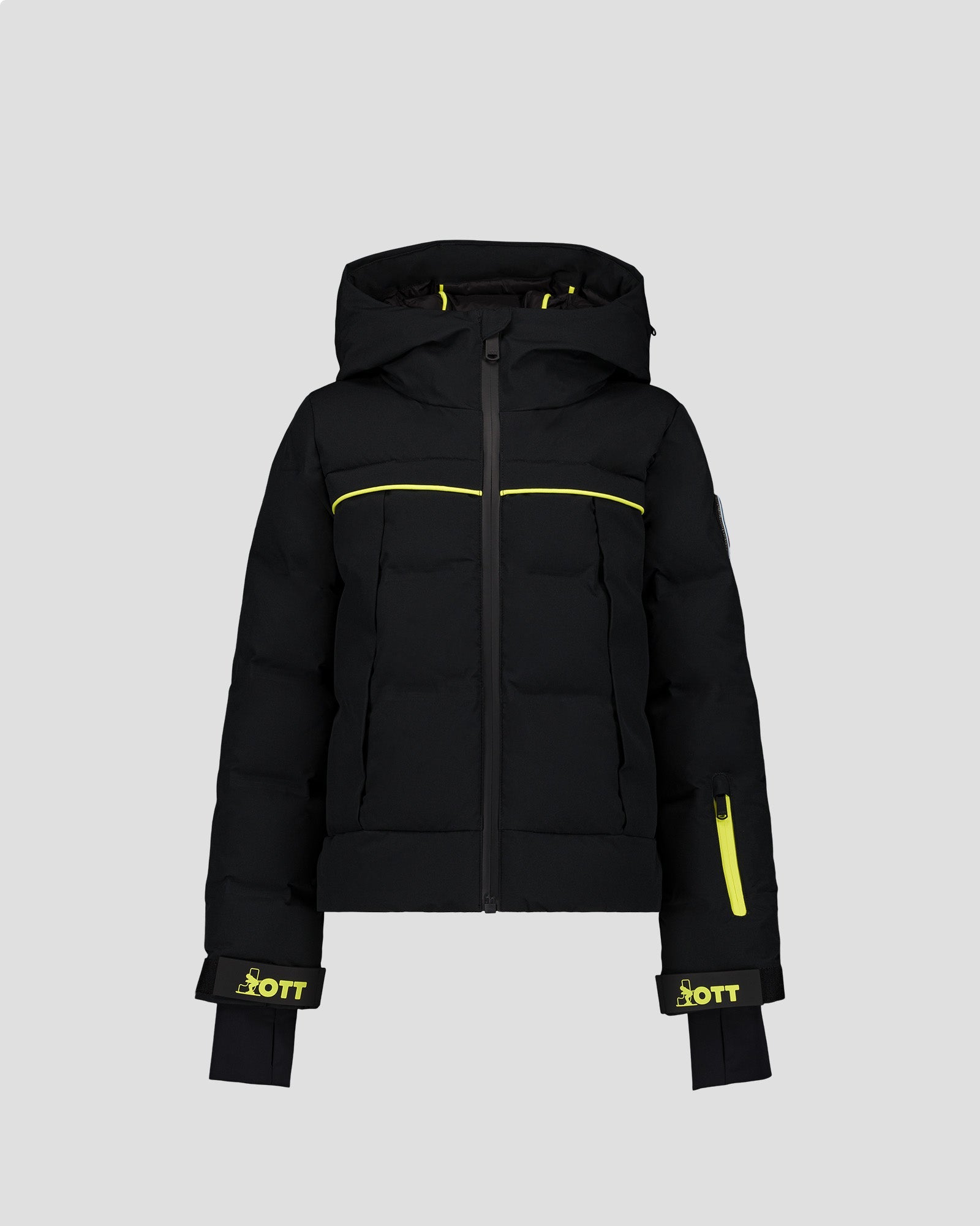 Doudoune ski enfant Grand froid Noir Cembros