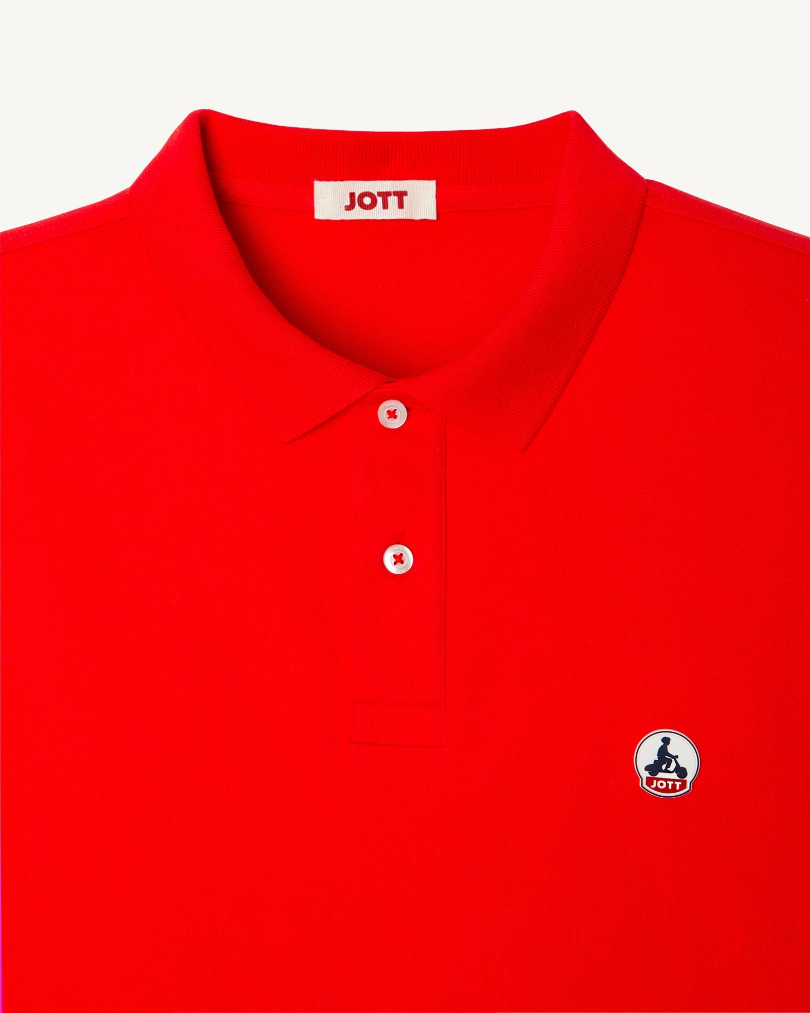 Polo homme en coton biologique Rouge vif Marbella