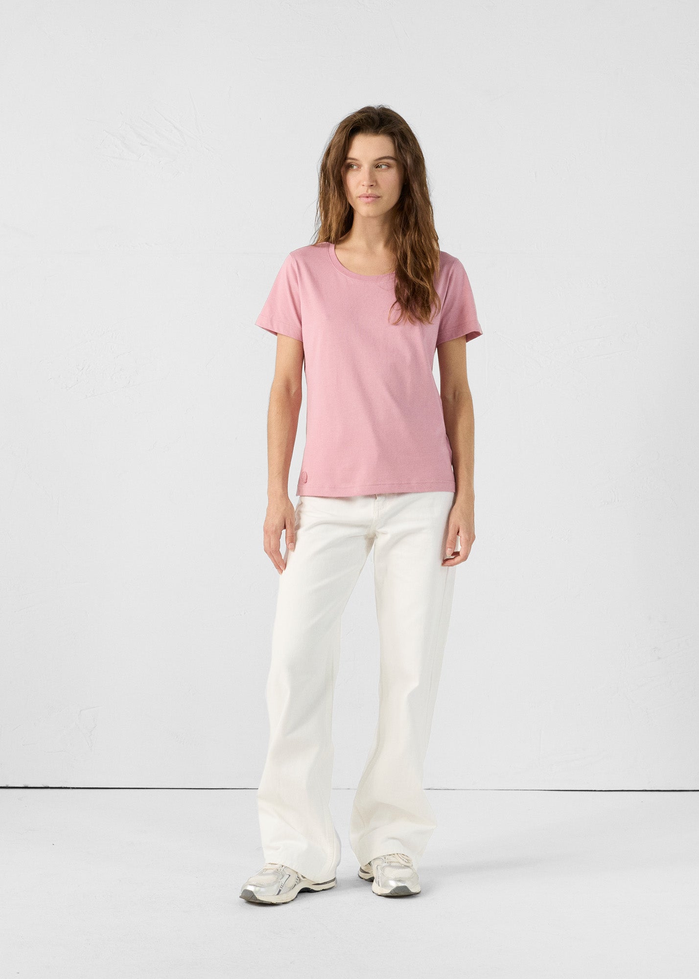 T-Shirt à col rond Rose antique Lucia