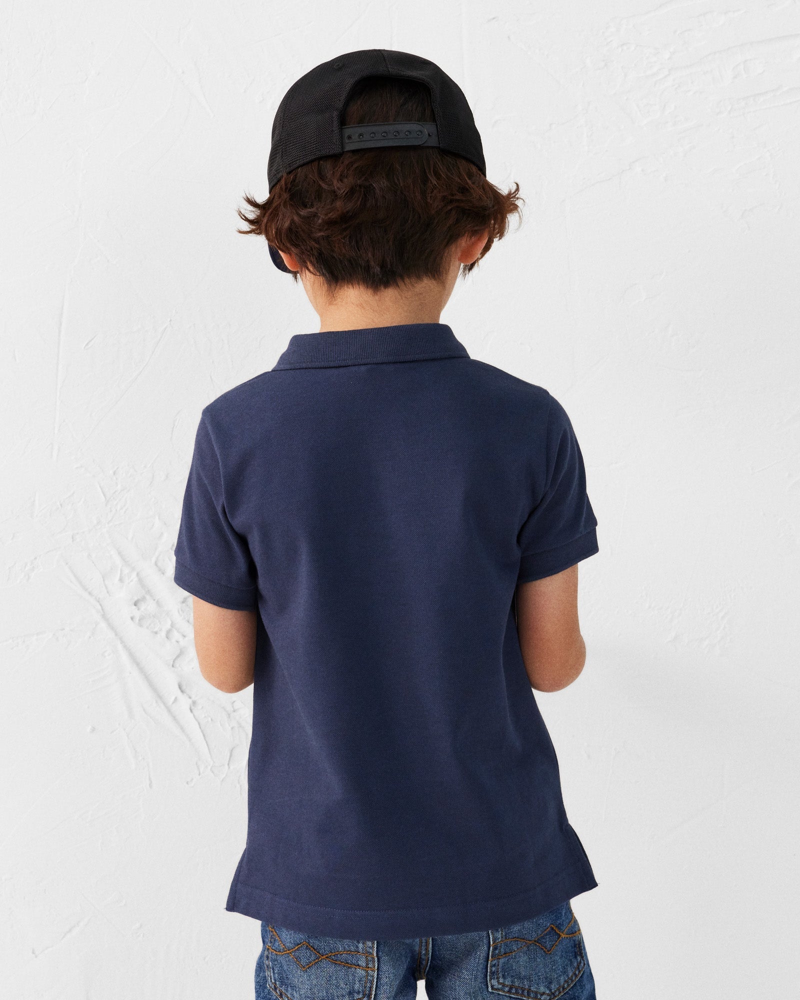 Polo enfant en coton Marine Ciro