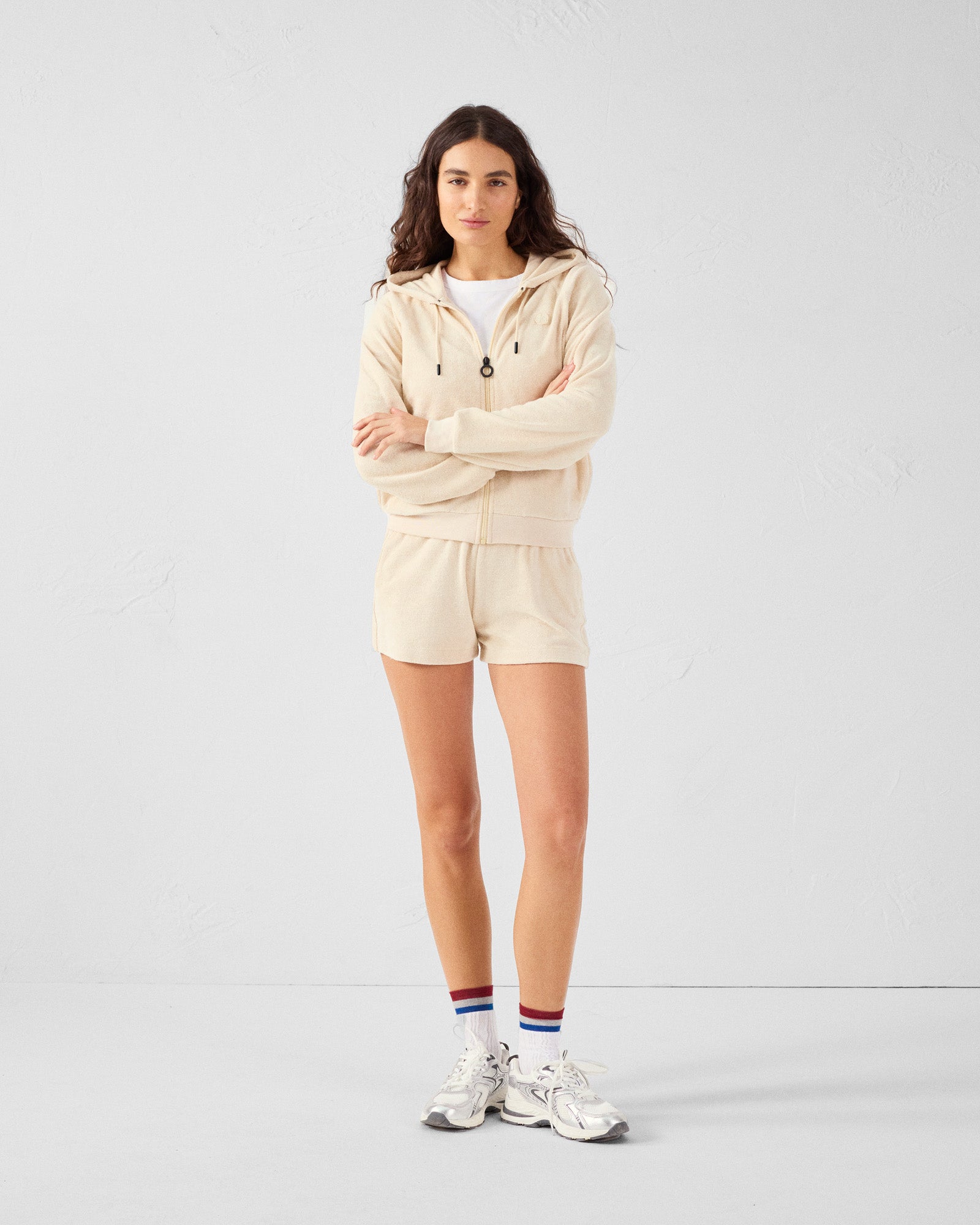 Veste zipée éponge Sable Anemone