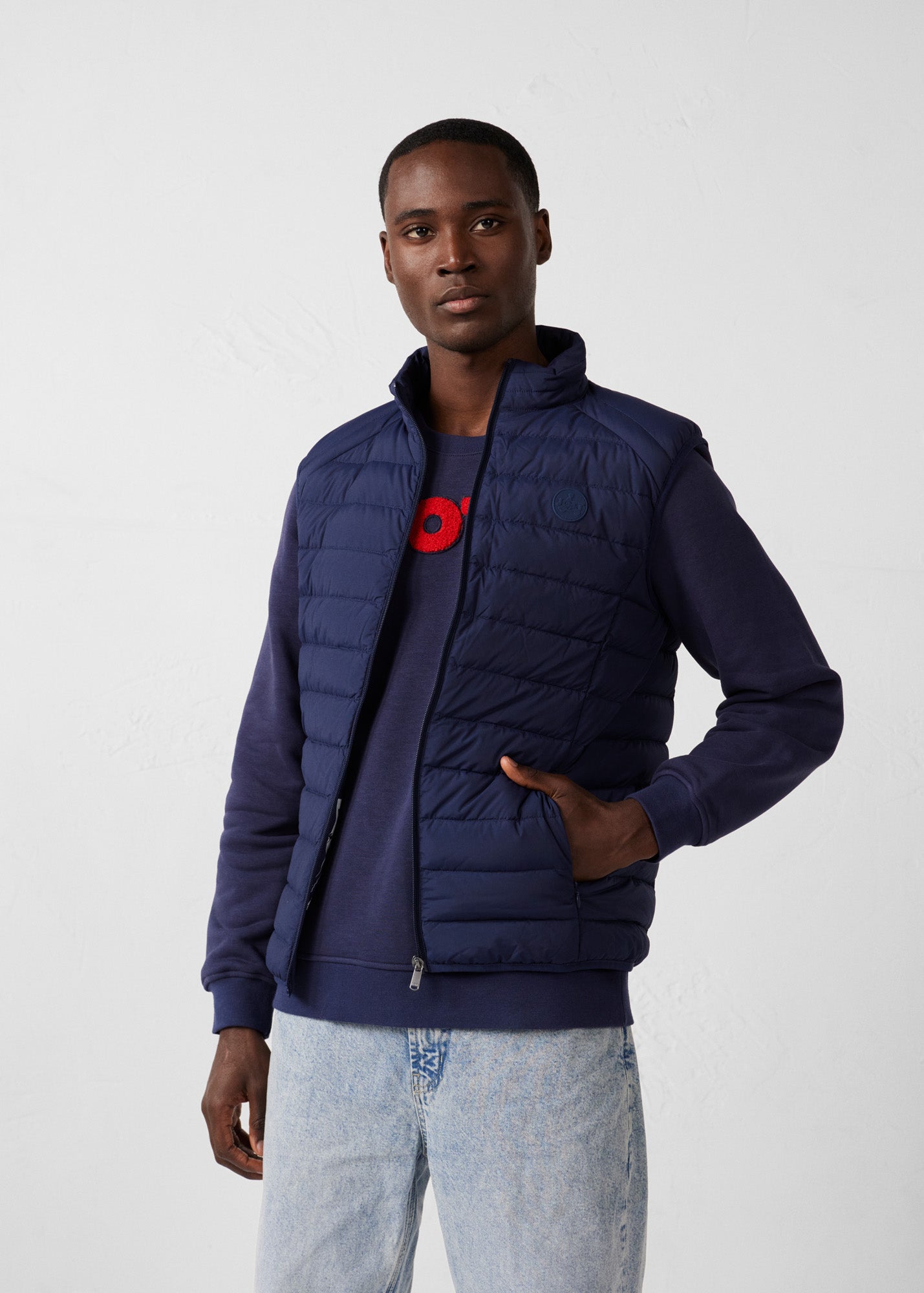 Doudoune sans manches stretch Marine Arafo