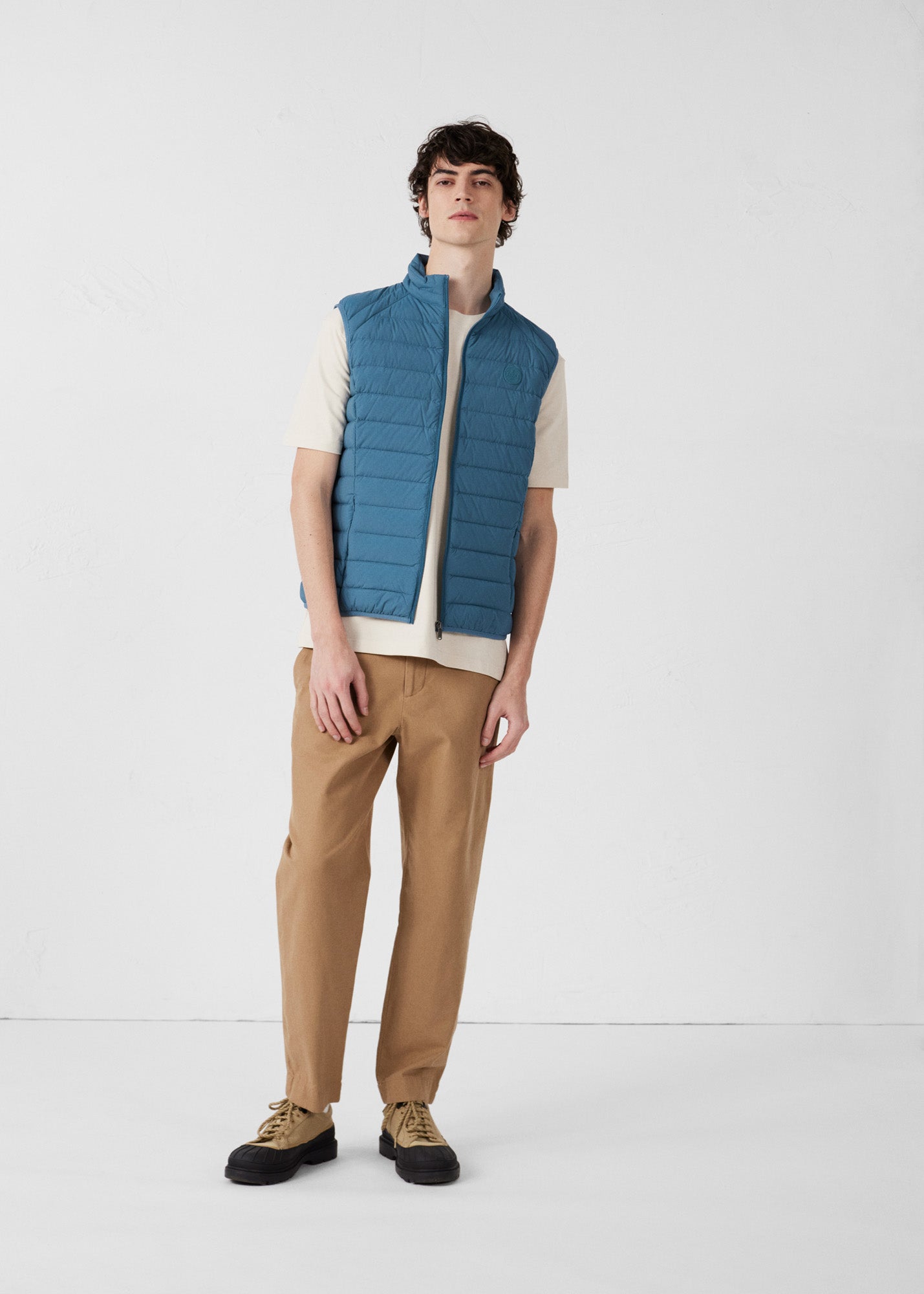 Doudoune sans manches stretch Encre de mer Arafo