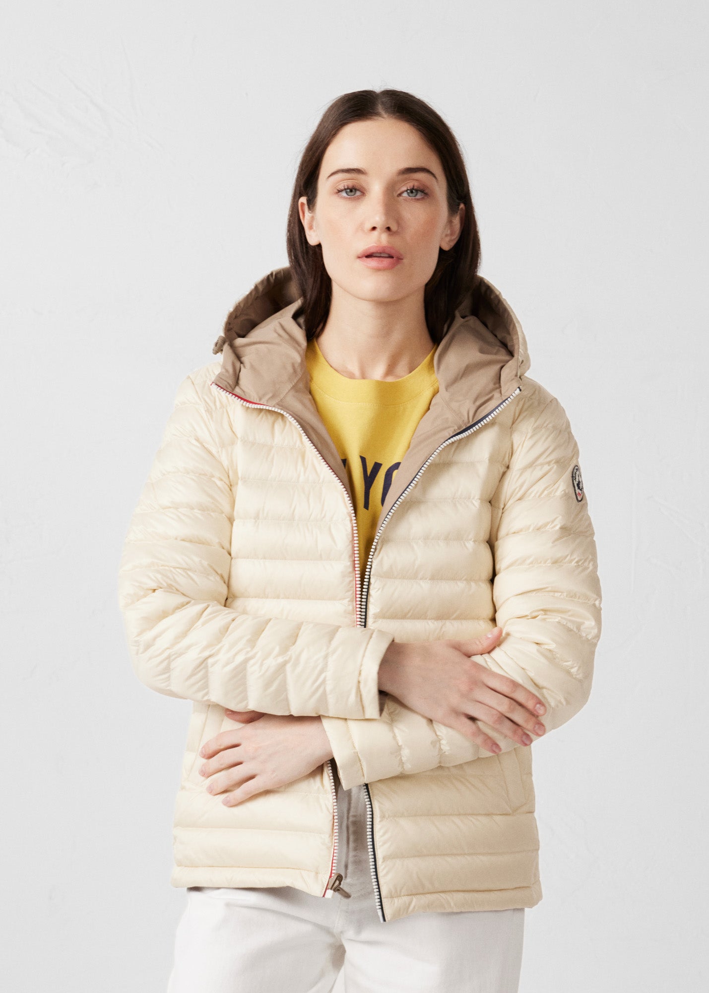 Doudoune réversible Sable fumé/Naturel Bergame