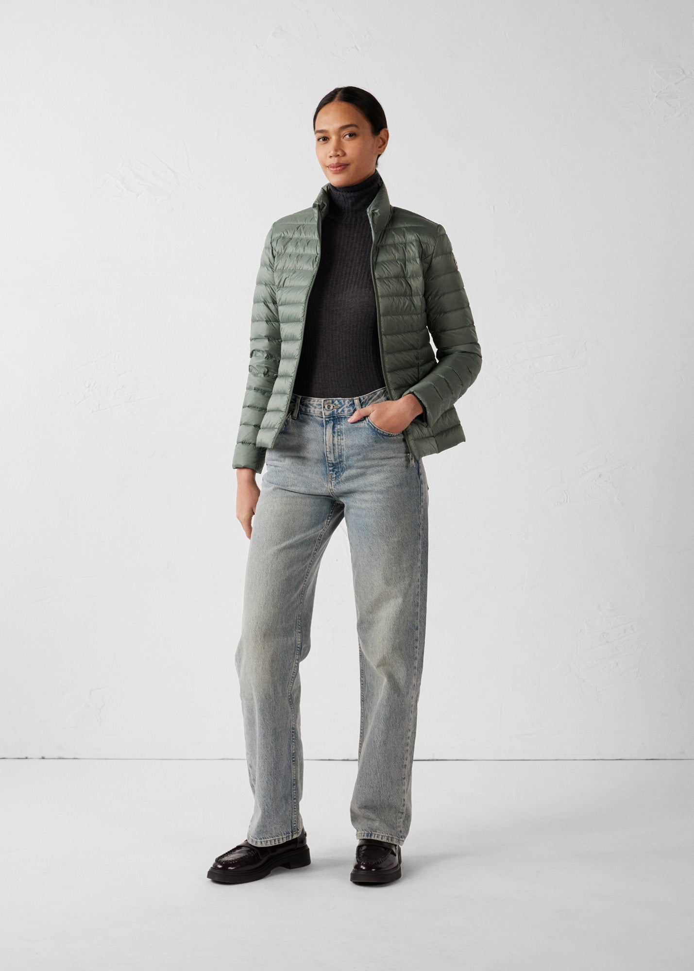 Doudoune légère Vert sauge Cha