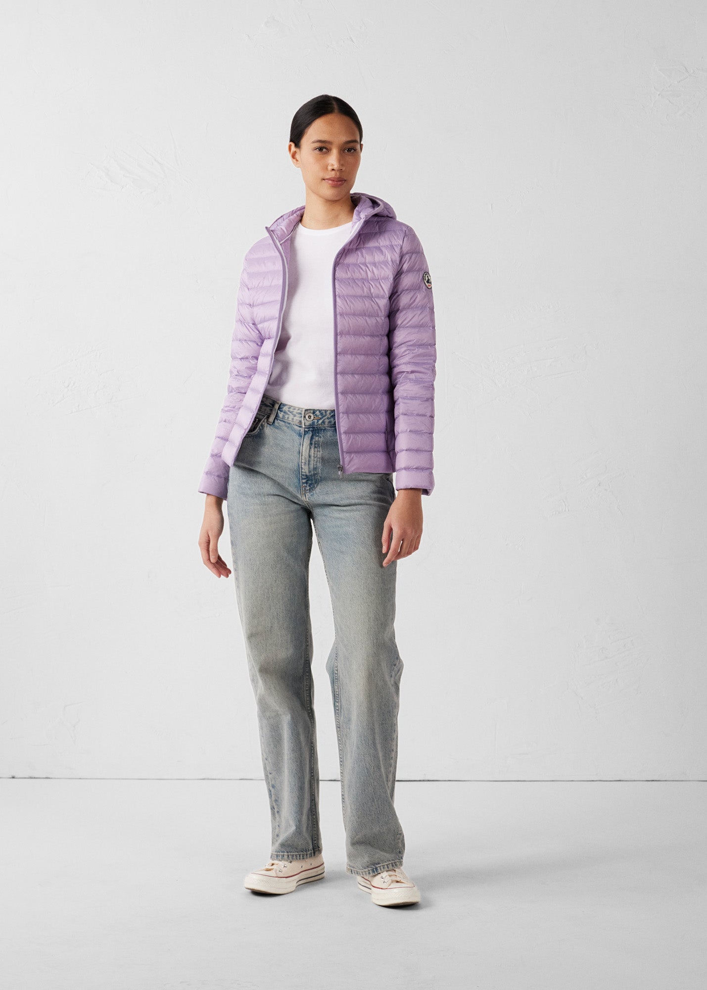 Doudoune légère à capuche Encens violet Cloe