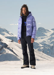 Doudoune à capuche Grand Froid Raisin ombre Java laquée