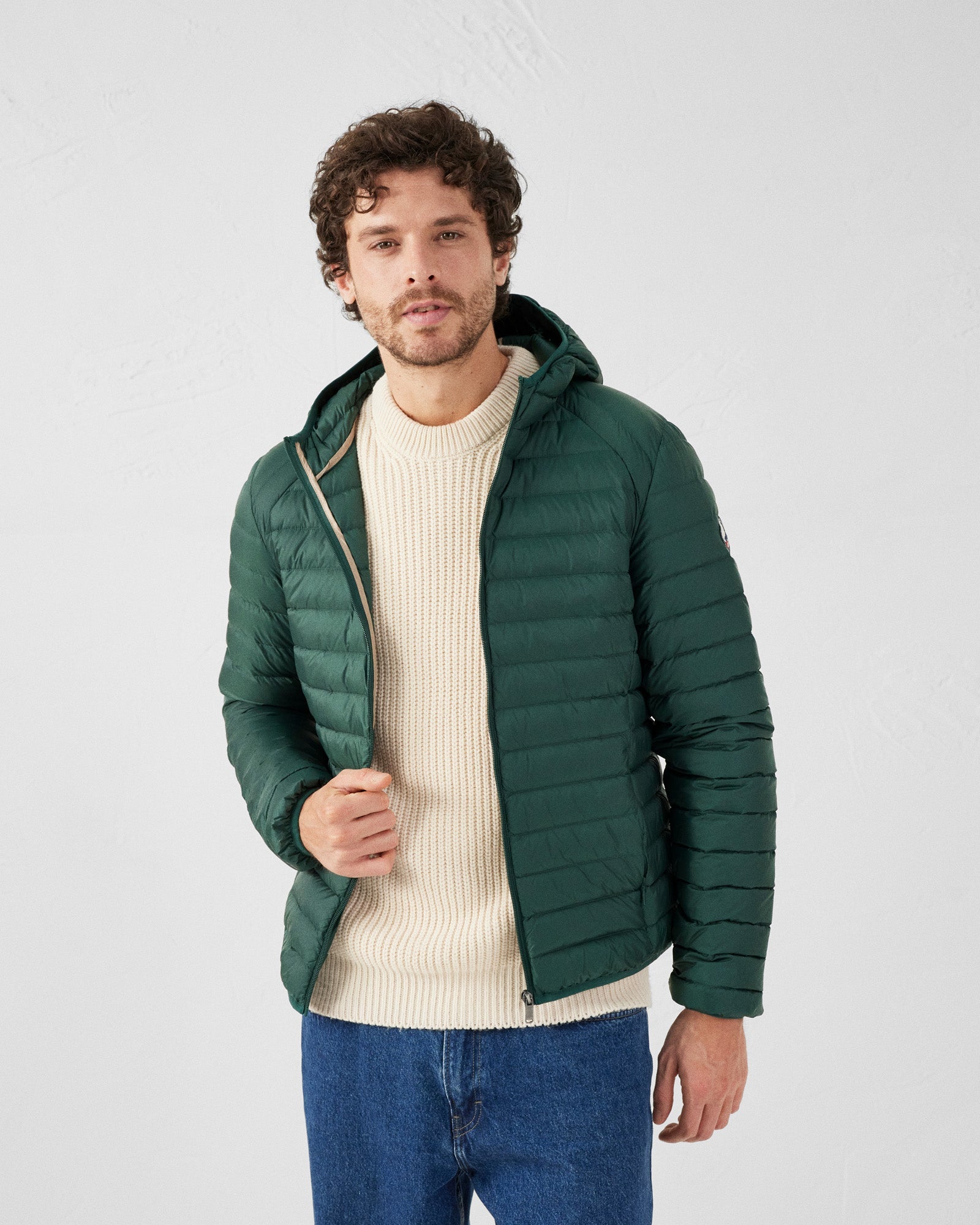 Doudoune légère à capuche Forêt Nico