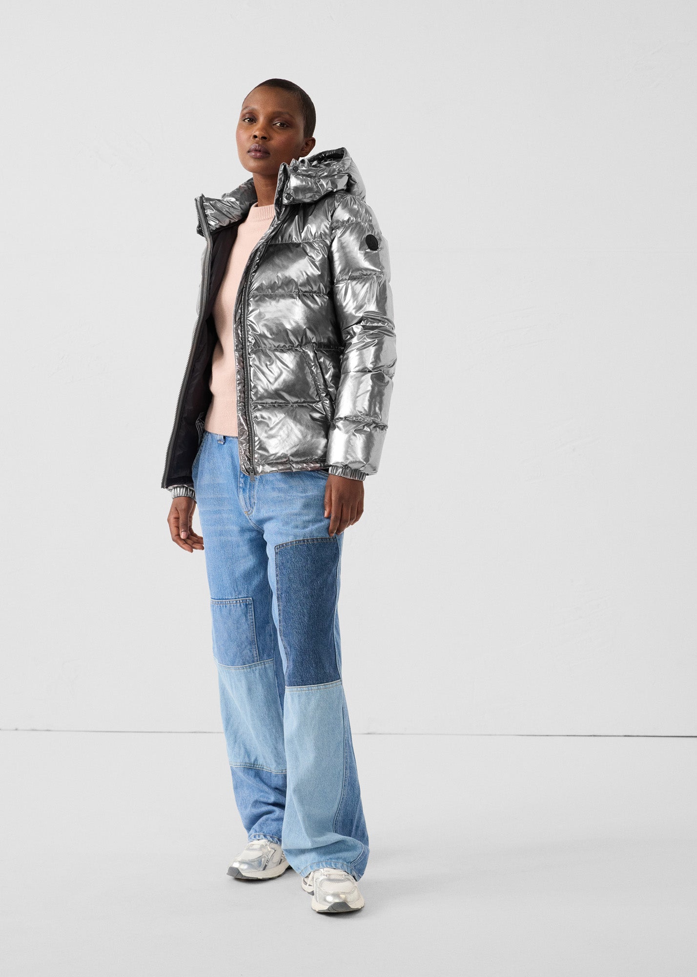 Doudoune Grand Froid esprit puffer Antique silver Prague métallique