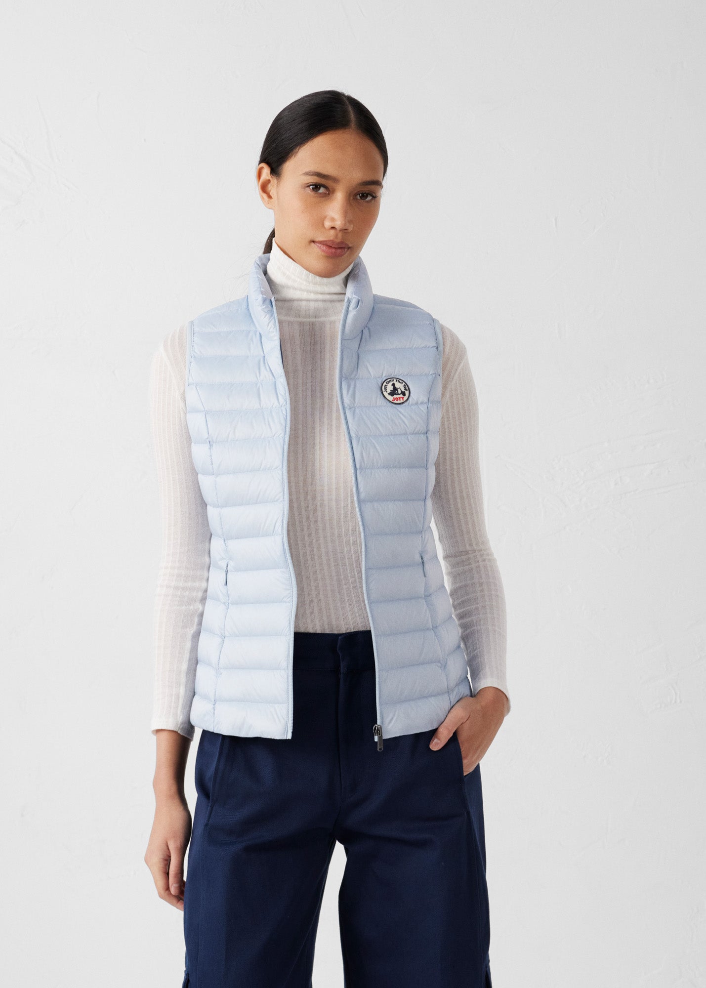 Doudoune légère sans manches Cendre marine Seda