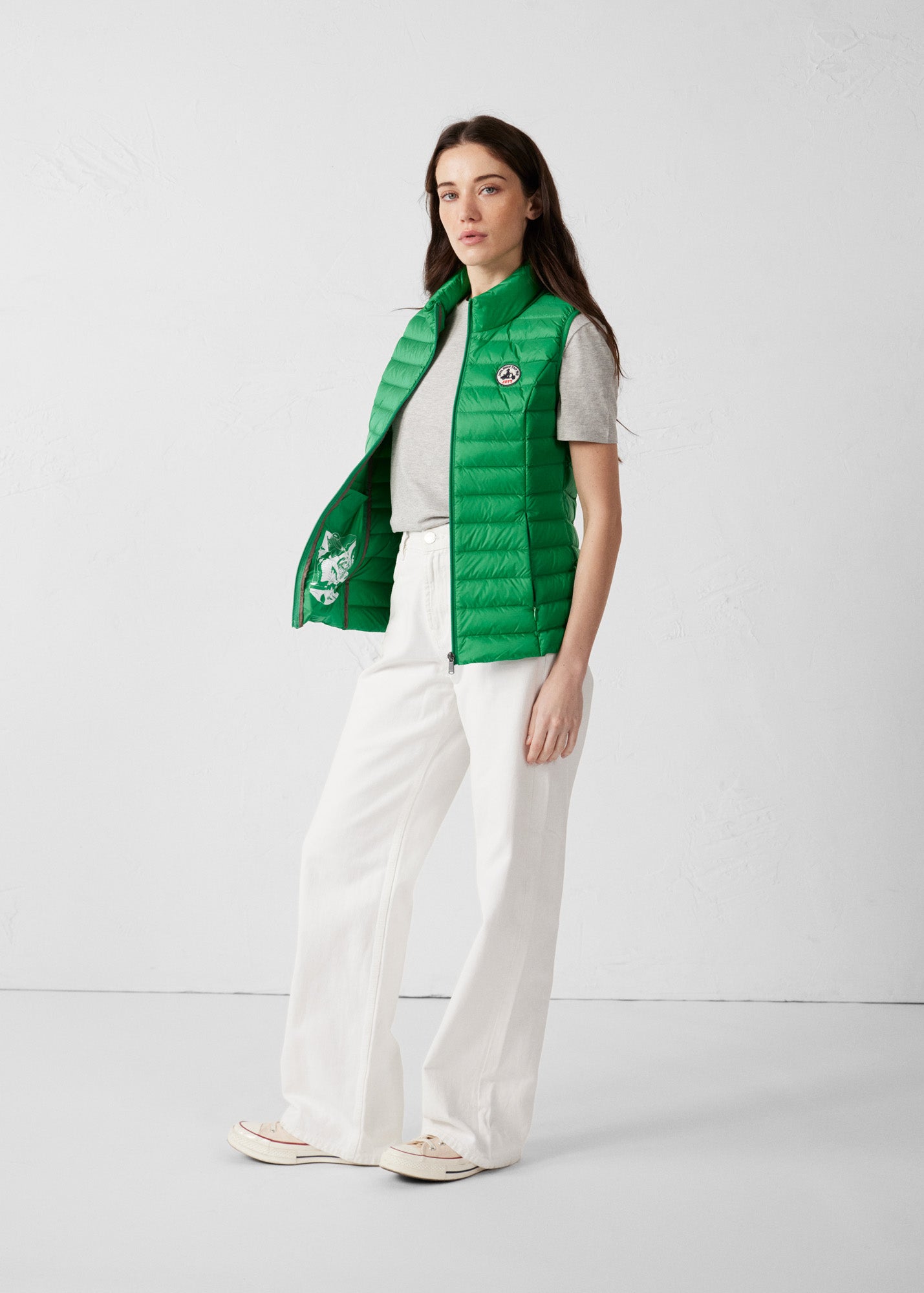 Doudoune légère sans manches Vert tropical Seda