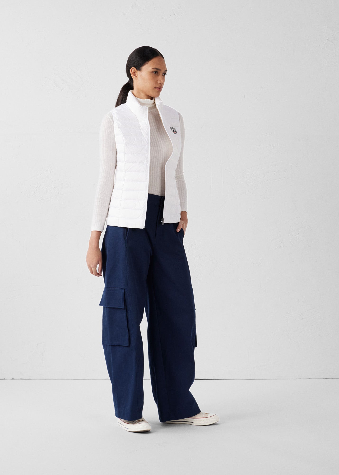 Doudoune légère sans manches Blanc Seda