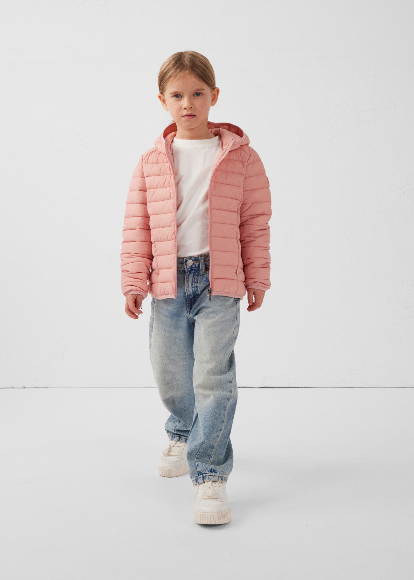 Doudoune enfant légère stretch Sable rose Willo