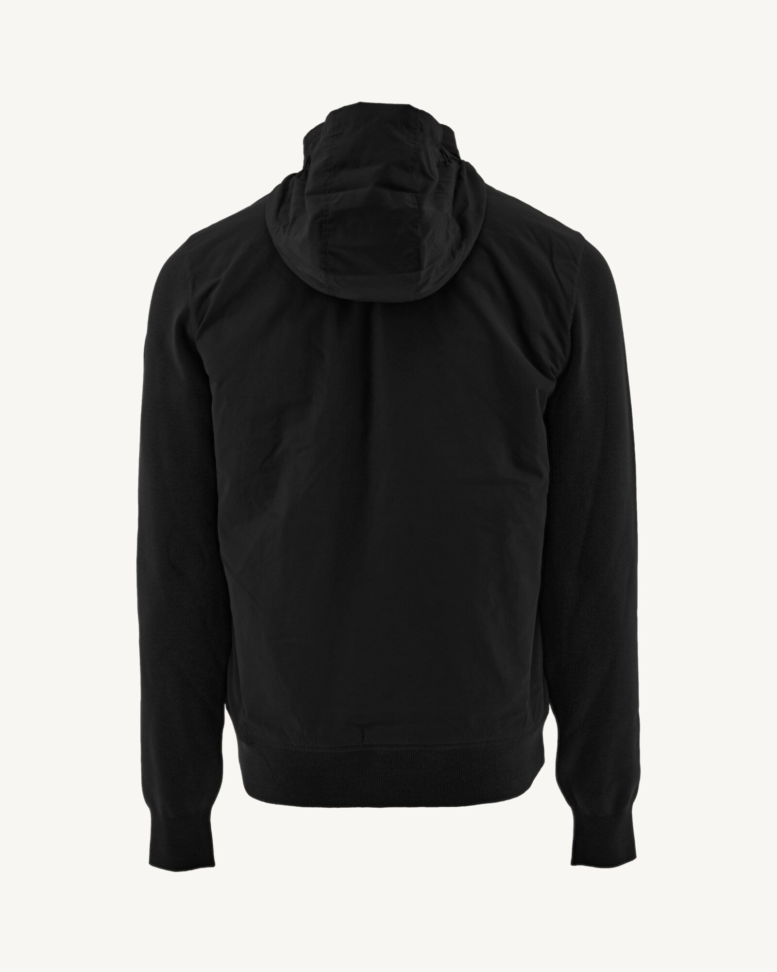 Veste à capuche bi-matière Noir Bardenas