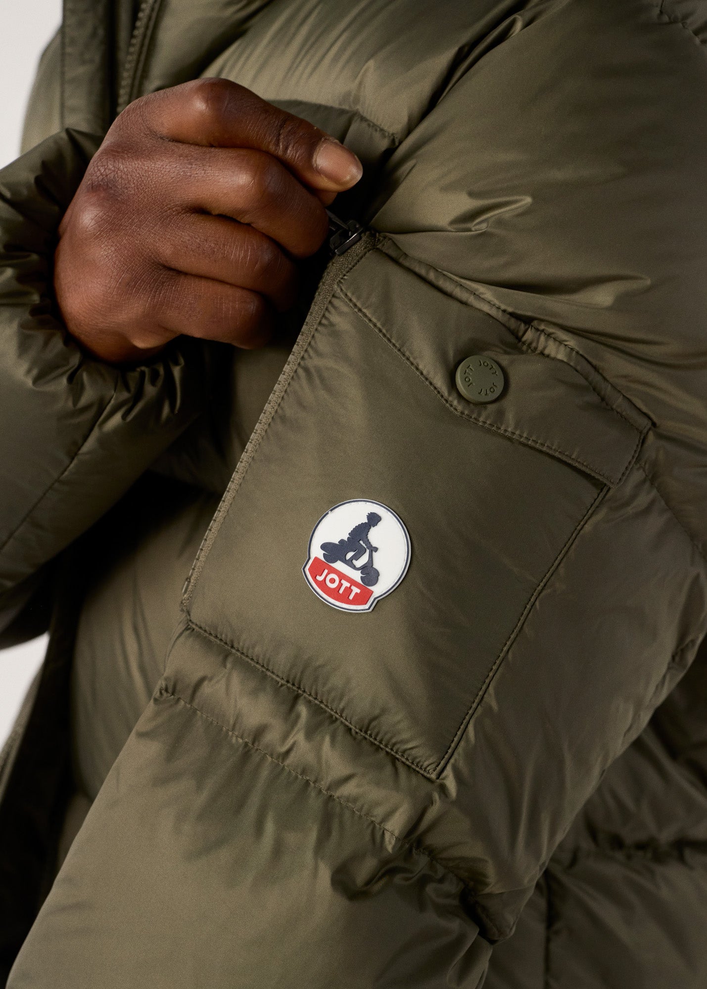 Doudoune à capuche Grand Froid Army Java