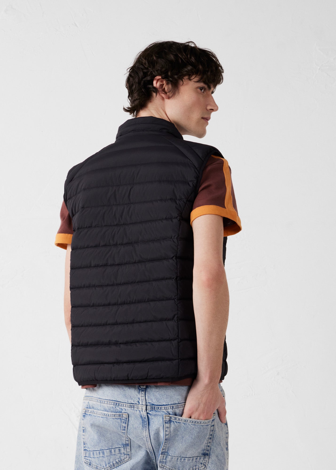 Doudoune sans manches stretch Noir Arafo