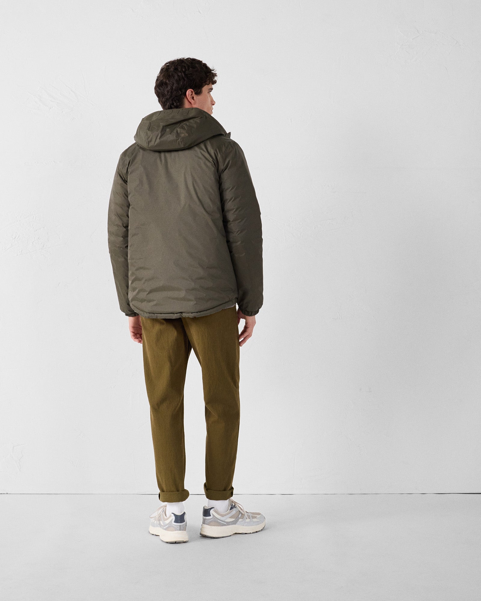 Doudoune réversible Army/rouge feu Brummen