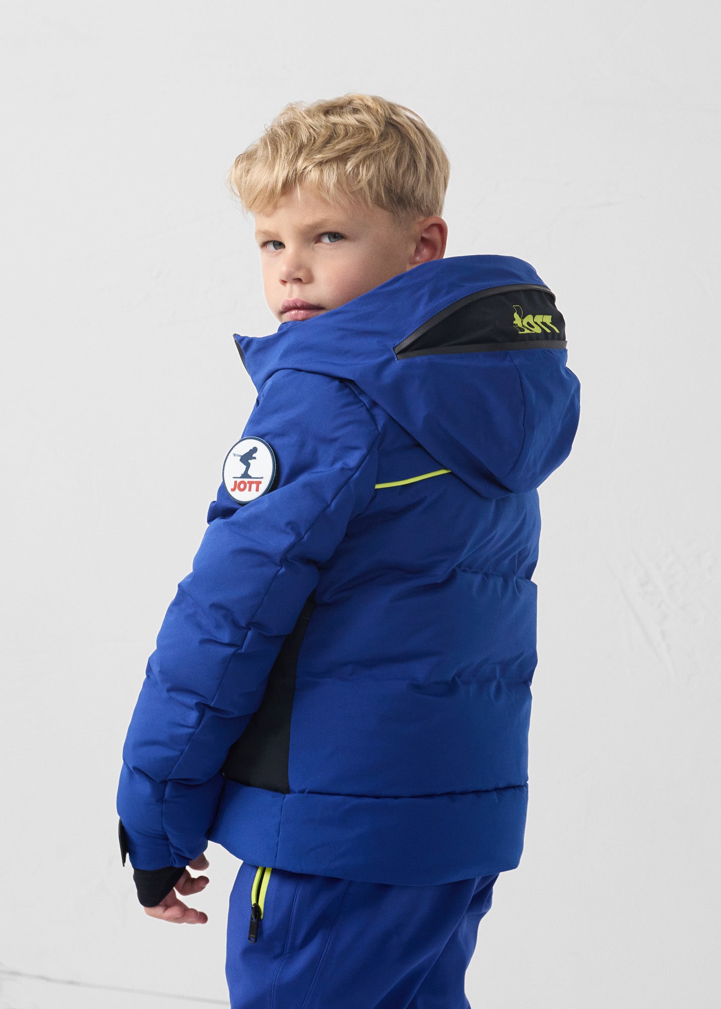 Doudoune ski enfant Grand froid Bleu cobalt Cembros