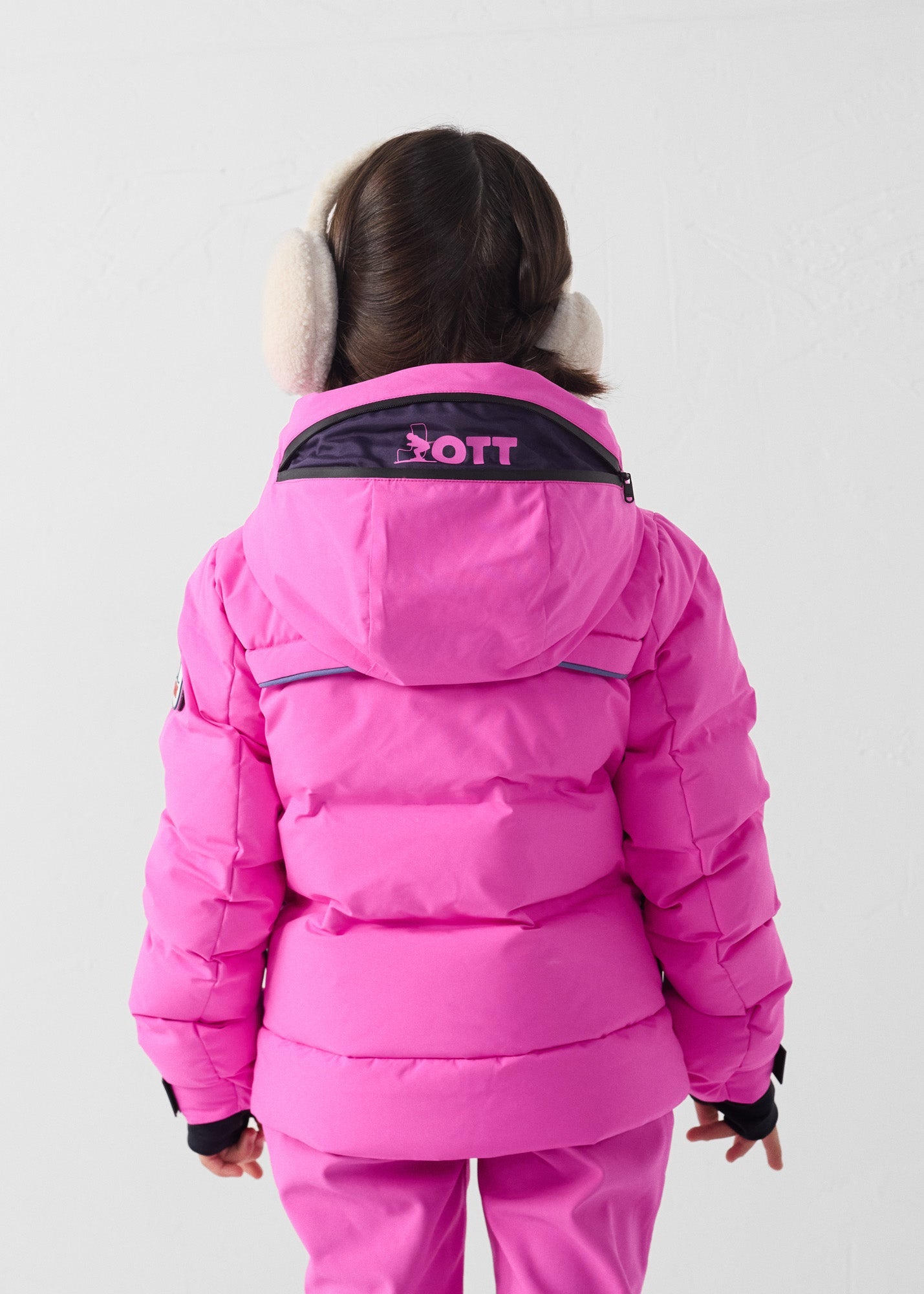 Doudoune ski enfant Grand froid Rose électrique Cembros
