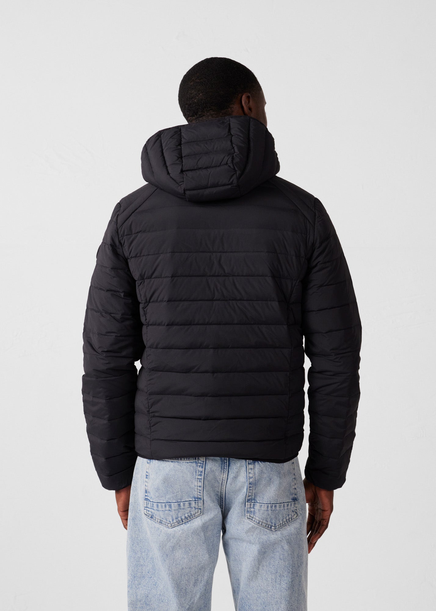 Doudoune légère stretch à capuche Noir Frantz