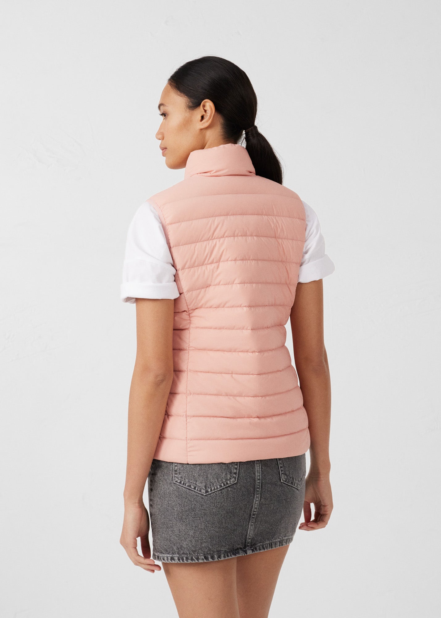 Doudoune sans manches stretch Sable rose Grenada