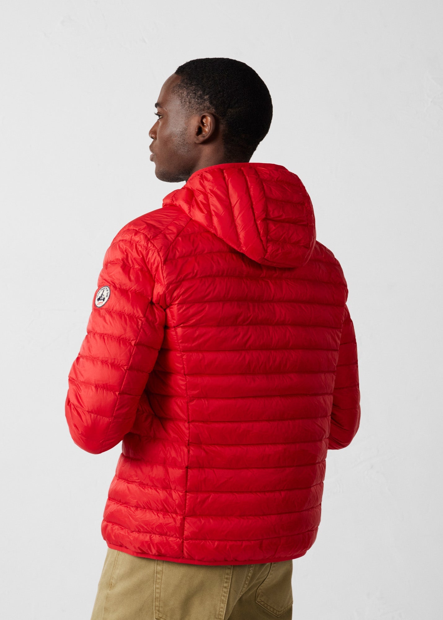 Doudoune légère à capuche Rouge carmin Nico