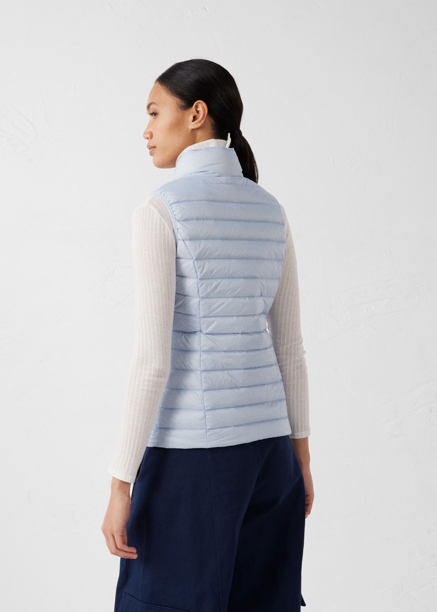 Doudoune légère sans manches Cendre marine Seda