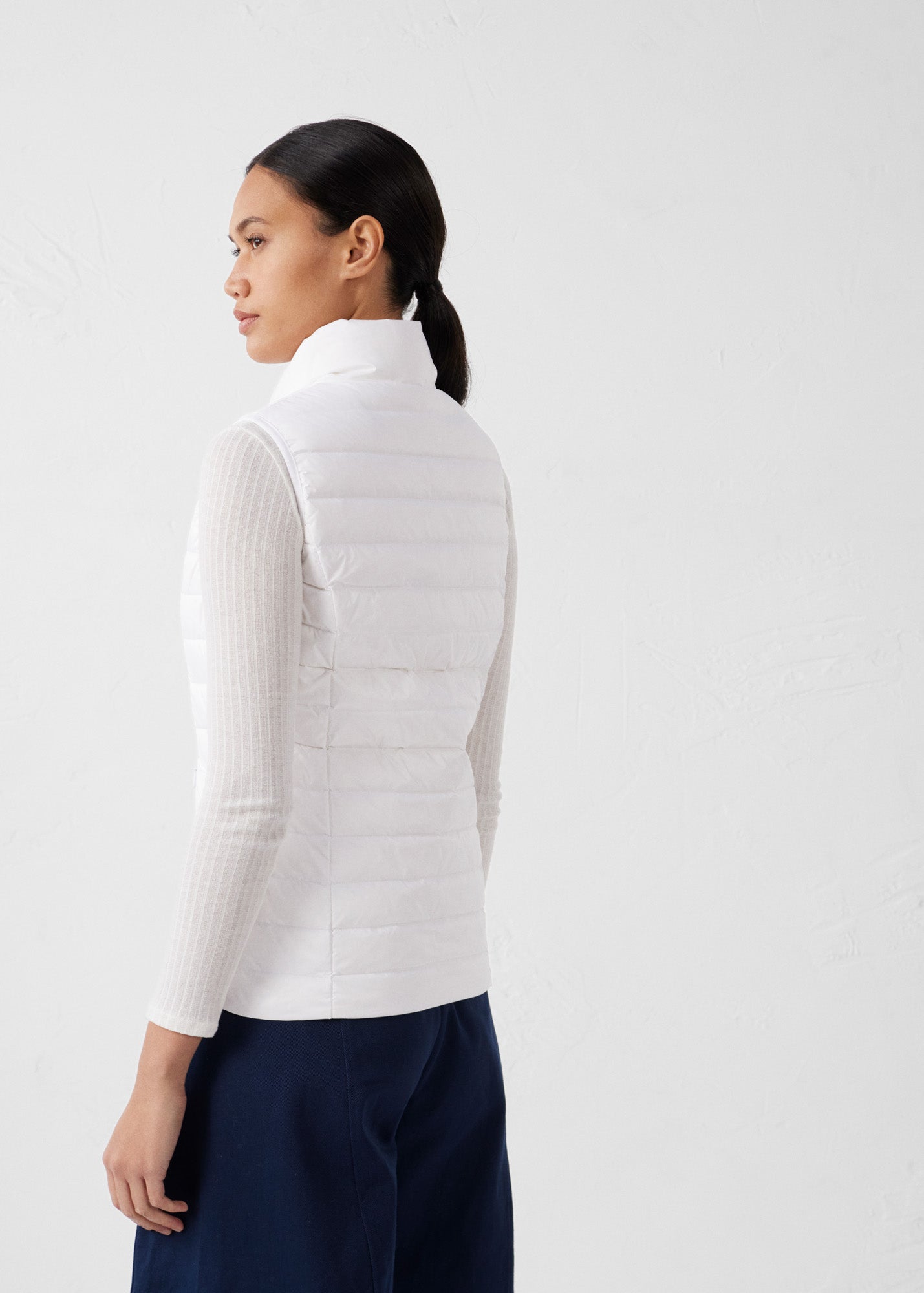 Doudoune légère sans manches Blanc Seda