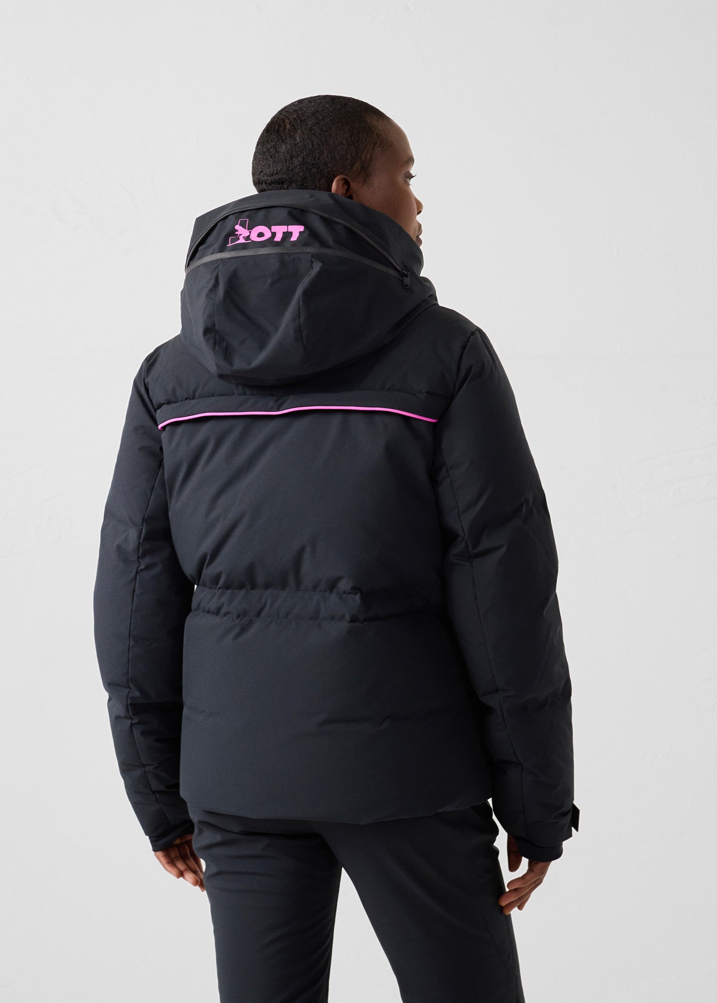 Doudoune ski Grand froid Noir Soldanelle