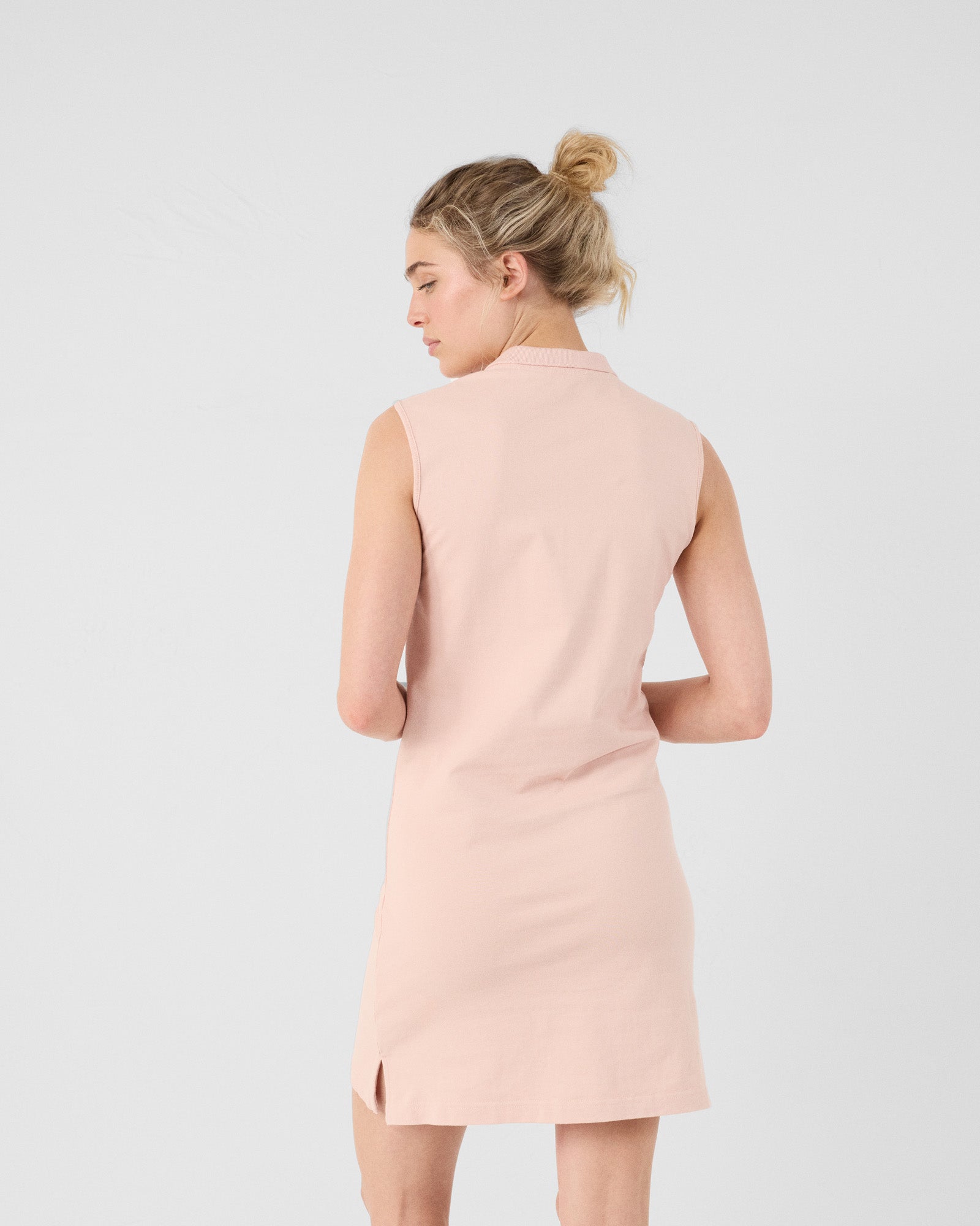 Robe polo sans manches Pêche clair Tanger