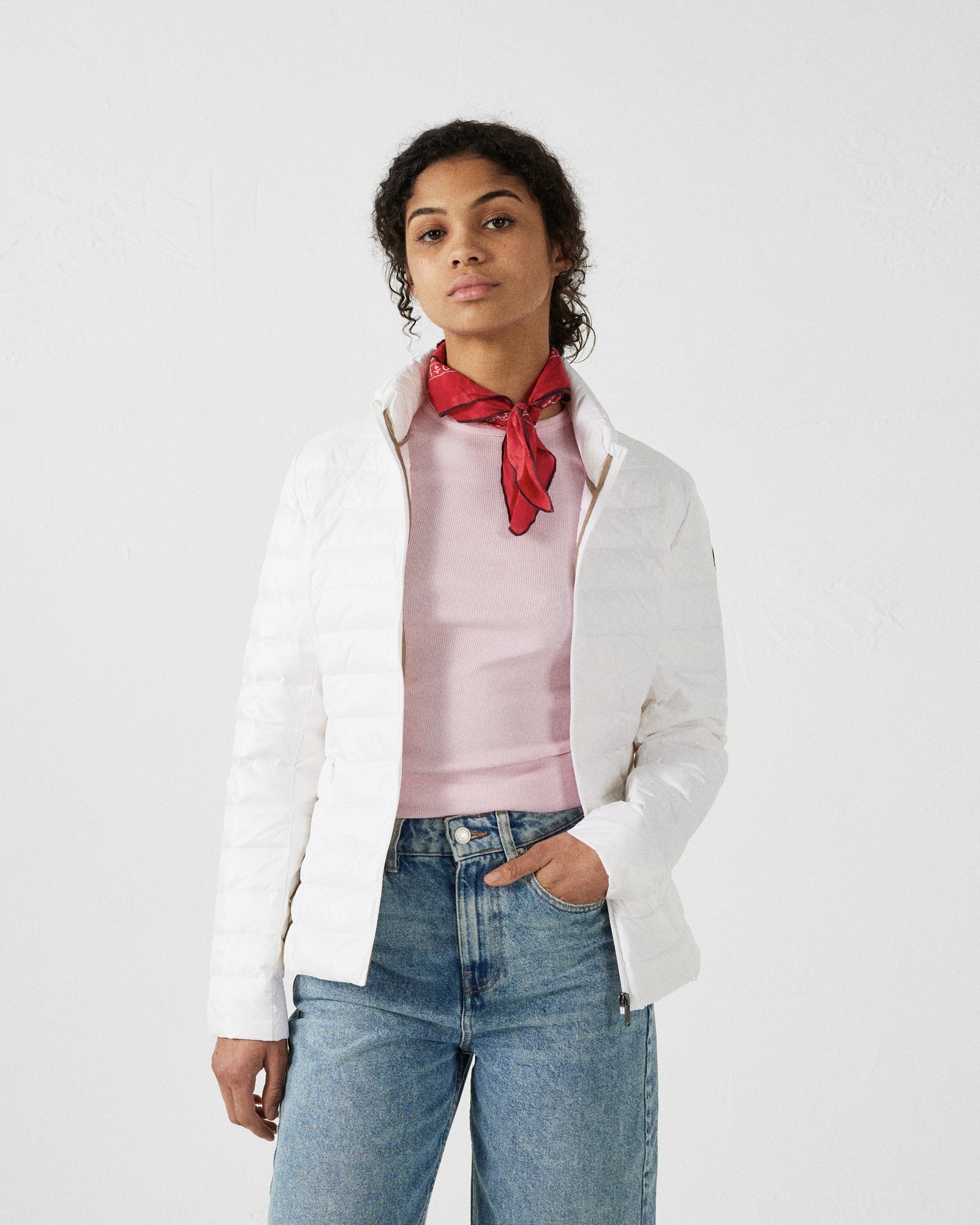 Doudoune légère Blanc Cha